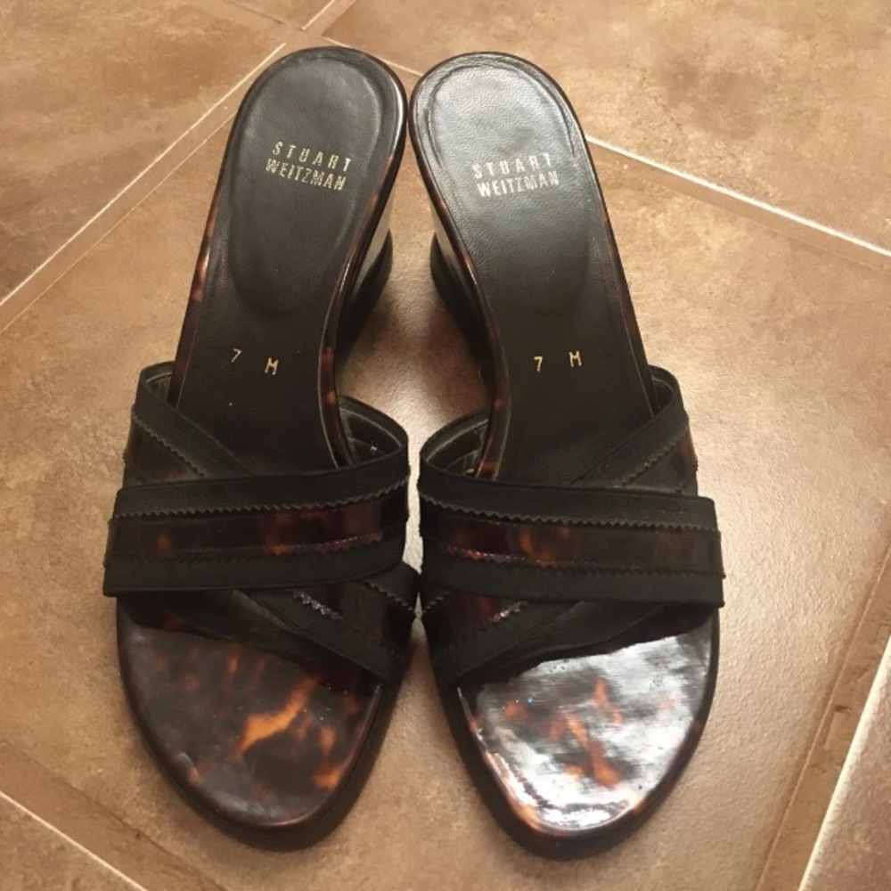 Stuart Weitzman Toirtoise Shell Wedge 7